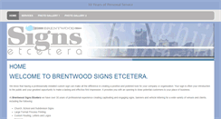 Desktop Screenshot of brentwoodsignsetc.com